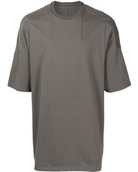 T-shirt à col rond gris Rick Owens