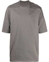 T-shirt à col rond gris Rick Owens