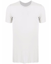 T-shirt à col rond gris Rick Owens