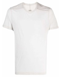 T-shirt à col rond gris Rick Owens