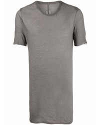 T-shirt à col rond gris Rick Owens