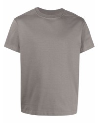 T-shirt à col rond gris Rick Owens