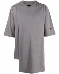 T-shirt à col rond gris Rick Owens X Champion