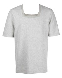 T-shirt à col rond gris ROMEO HUNTE