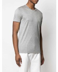 T-shirt à col rond gris Tom Ford