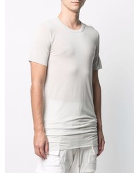 T-shirt à col rond gris Rick Owens