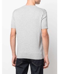 T-shirt à col rond gris Tom Ford