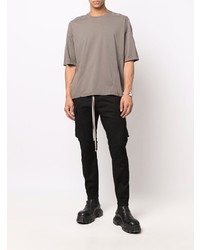 T-shirt à col rond gris Rick Owens DRKSHDW