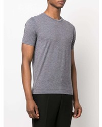 T-shirt à col rond gris Zegna