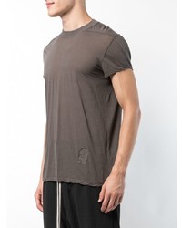 T-shirt à col rond gris Rick Owens DRKSHDW