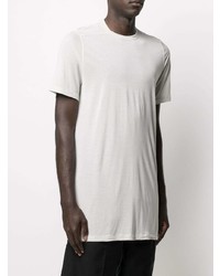 T-shirt à col rond gris Rick Owens