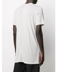 T-shirt à col rond gris Rick Owens