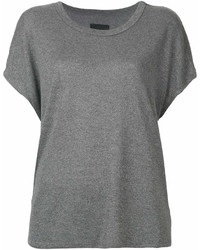 T-shirt à col rond gris RtA