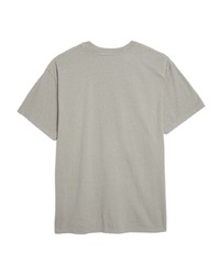 T-shirt à col rond gris John Elliott