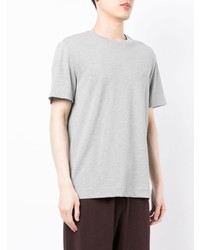 T-shirt à col rond gris Lacoste