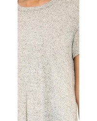 T-shirt à col rond gris Wilt