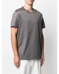 T-shirt à col rond gris Low Brand