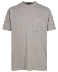 T-shirt à col rond gris Stampd