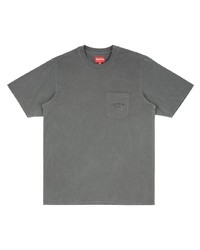 T-shirt à col rond gris Supreme