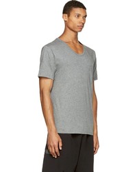 T-shirt à col rond gris Alexander Wang