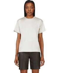 T-shirt à col rond gris Alexander Wang