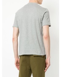 T-shirt à col rond gris MSGM