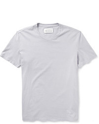T-shirt à col rond gris