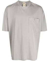 T-shirt à col rond gris Ten C