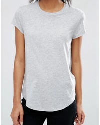 T-shirt à col rond gris Asos