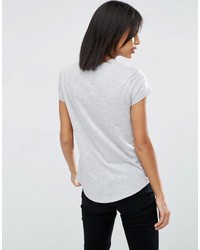 T-shirt à col rond gris Asos