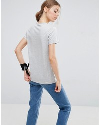 T-shirt à col rond gris Asos