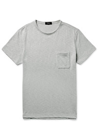 T-shirt à col rond gris Theory