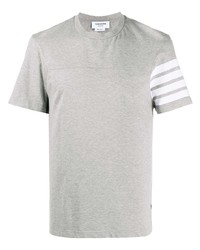 T-shirt à col rond gris Thom Browne