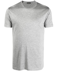 T-shirt à col rond gris Tom Ford