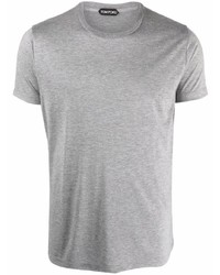 T-shirt à col rond gris Tom Ford