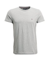 T-shirt à col rond gris Tommy Hilfiger
