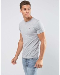 T-shirt à col rond gris Tommy Jeans