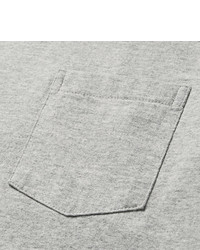 T-shirt à col rond gris Velva Sheen