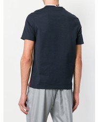 T-shirt à col rond gris Thom Browne