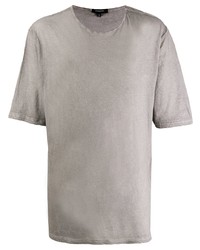 T-shirt à col rond gris Unconditional