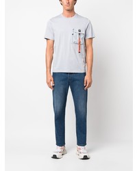 T-shirt à col rond gris Parajumpers