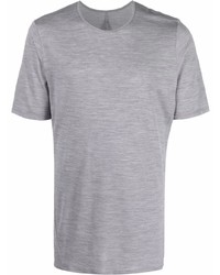 T-shirt à col rond gris Veilance