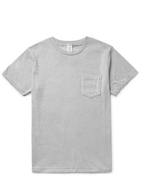 T-shirt à col rond gris Velva Sheen