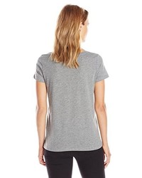T-shirt à col rond gris Vero Moda