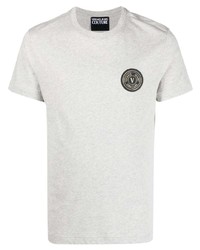T-shirt à col rond gris VERSACE JEANS COUTURE