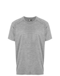 T-shirt à col rond gris Z Zegna