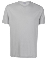 T-shirt à col rond gris Zanone