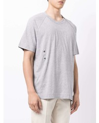T-shirt à col rond gris Givenchy