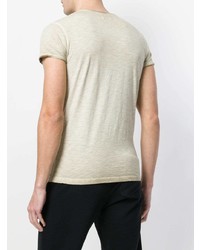 T-shirt à col rond imprimé beige Converse
