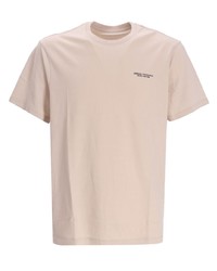 T-shirt à col rond imprimé beige Armani Exchange